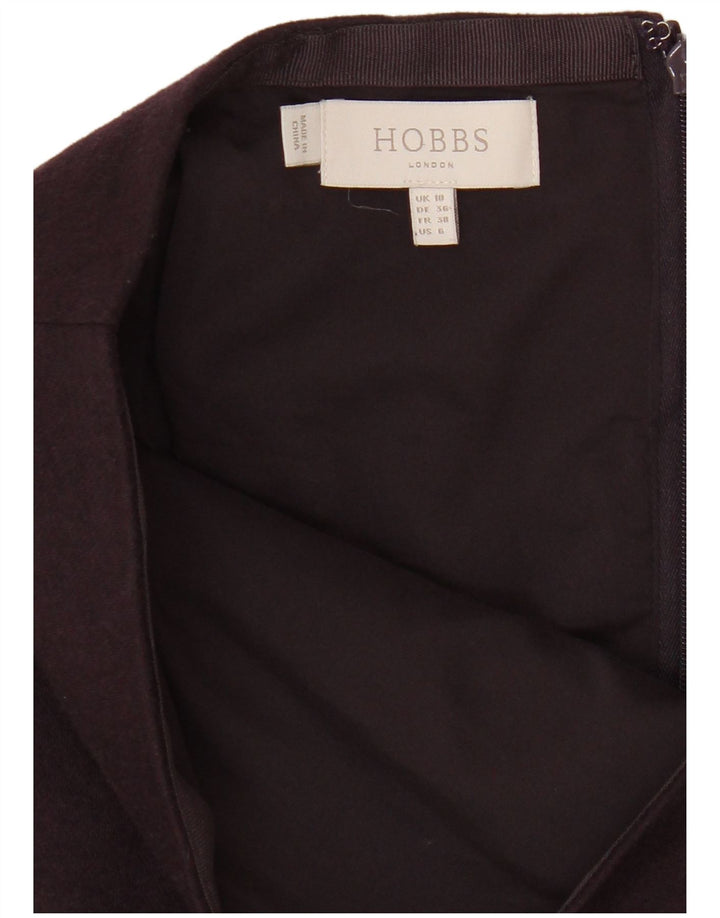 Hobbs Falda lápiz para mujer UK 10 Small W28 Poliéster morado