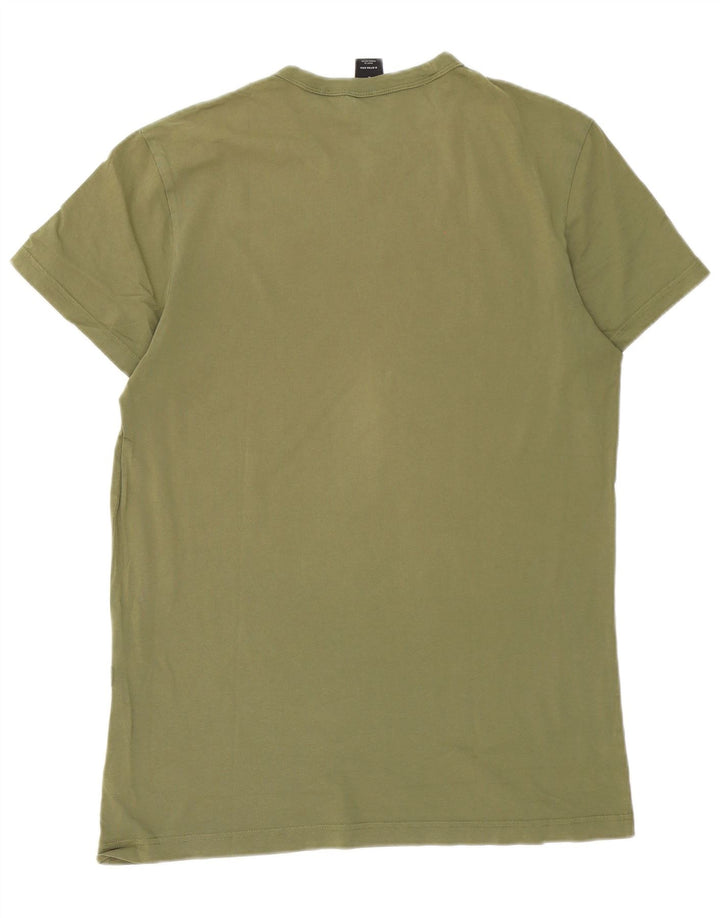 G-Star Hombre Camiseta Gráfica Top Grande Caqui Algodón