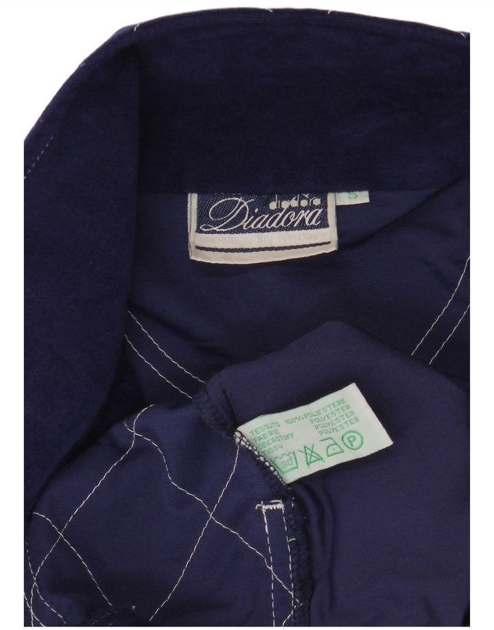 Diadora Hombre Graphic Graphic Chándal Top Chaqueta Small Azul Poliéster