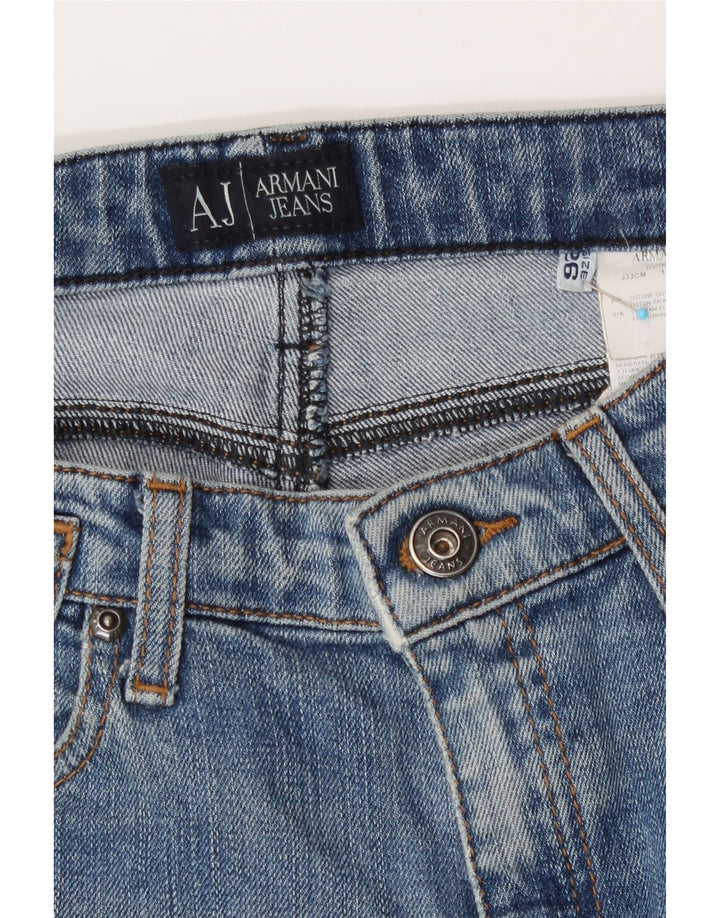 Jeans Armani Mujer Acampanados W26 L27 Algodón Azul