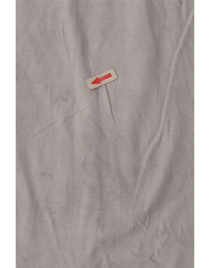 Puma Camiseta gráfica para hombre Top de algodón gris medio