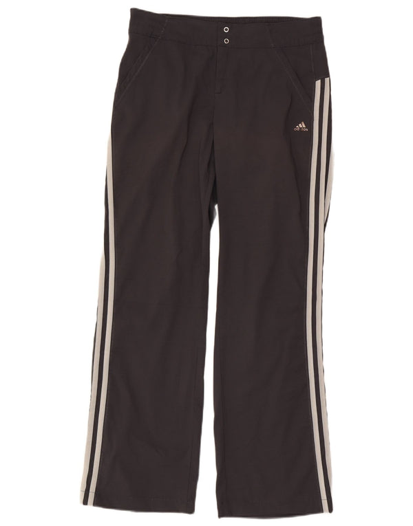 Adidas Pantalones casuales rectos Climalite para mujer UK 12 Medium W30 L29 Negro