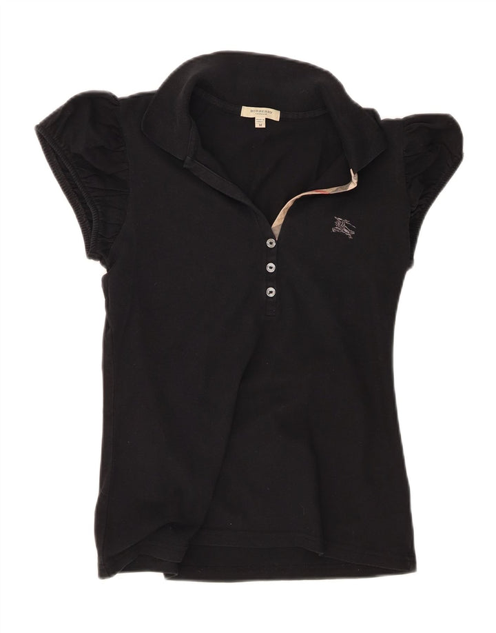 Burberry Polo Mujer Algodón Negro Mediano