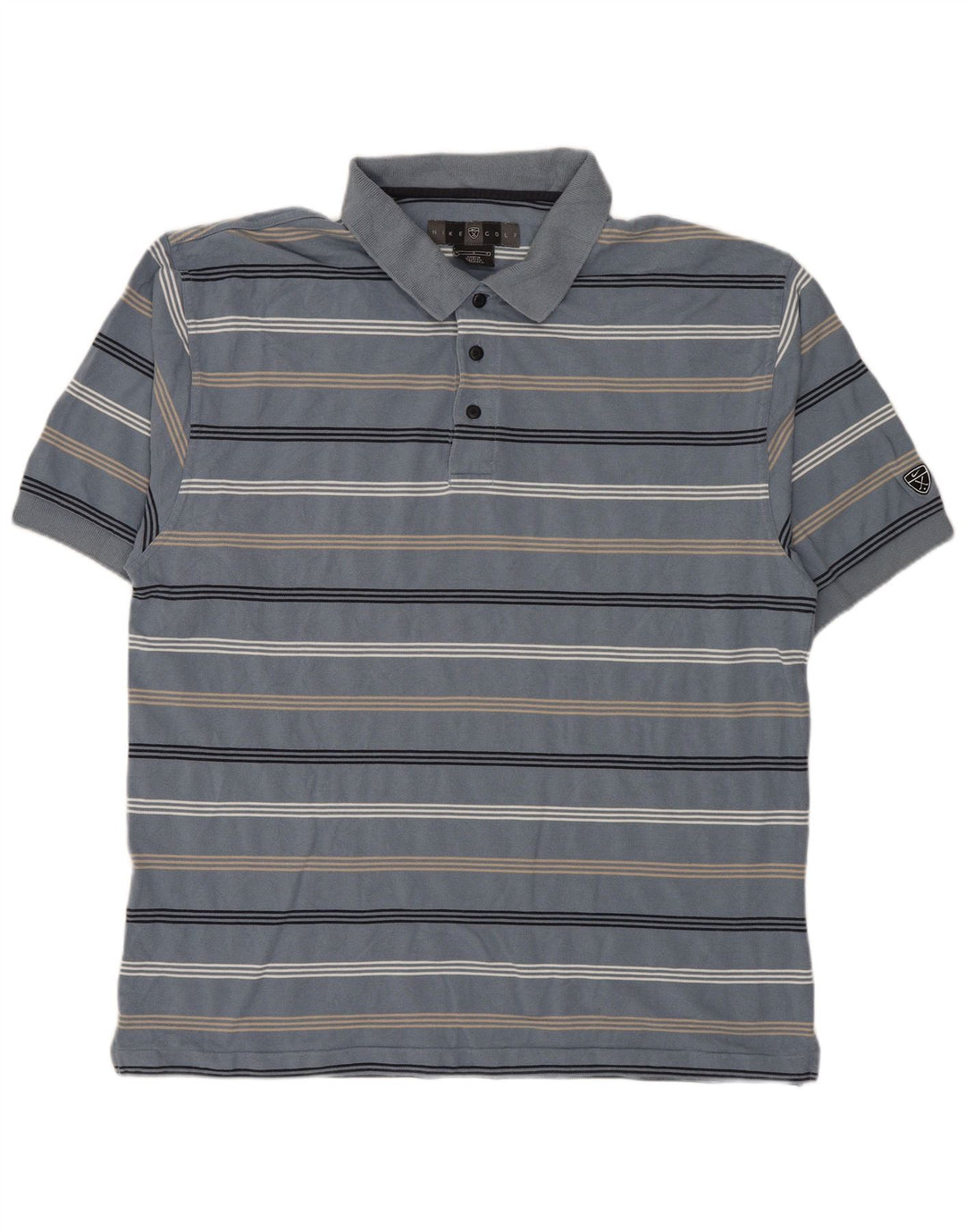 Polo NIKE para hombre, talla grande, color azul a rayas