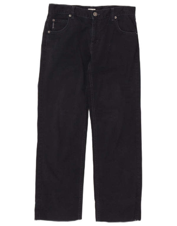 Armani Pantalones rectos informales para niña adolescente 12-13 años W28 L26 Azul marino