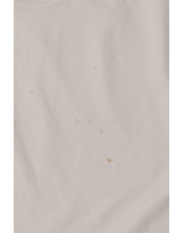 Camiseta Nike Dri Fit Slim para hombre, poliéster blanco mediano