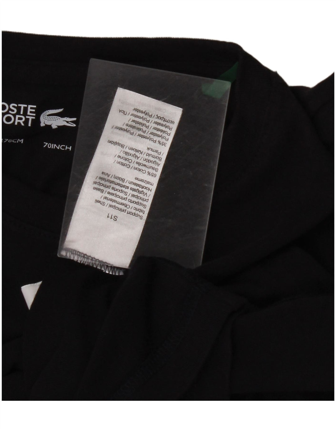 LACOSTE Camiseta Niño Graphic Manga Larga 15-16 Años Azul Marino Algodón