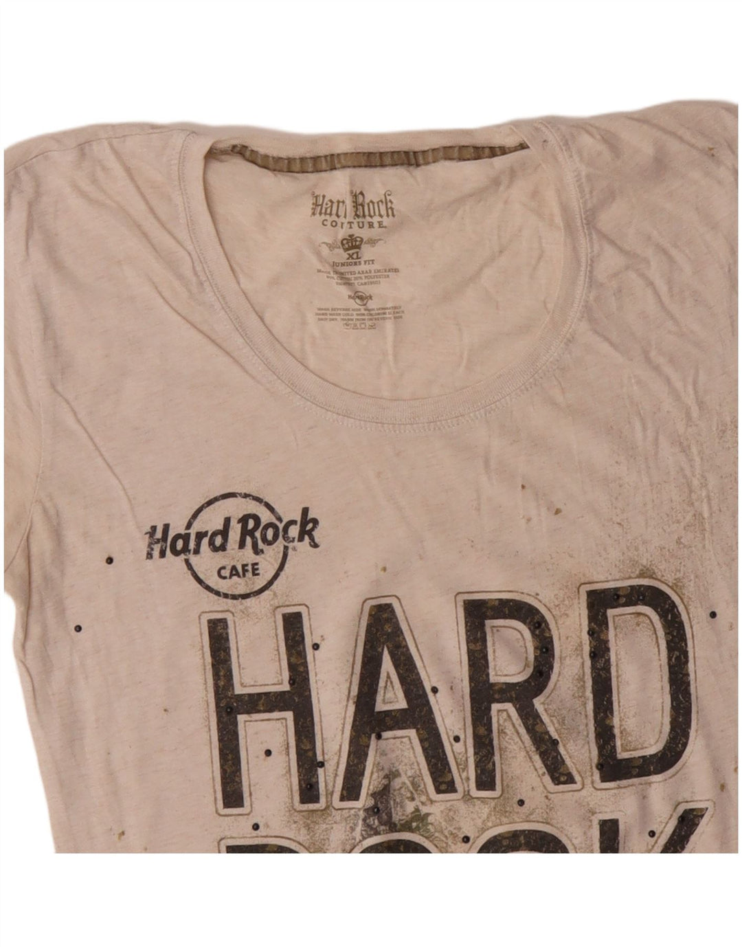 HARD ROCK CAFE Camiseta estampada London para niña 15-16 años XL Off White