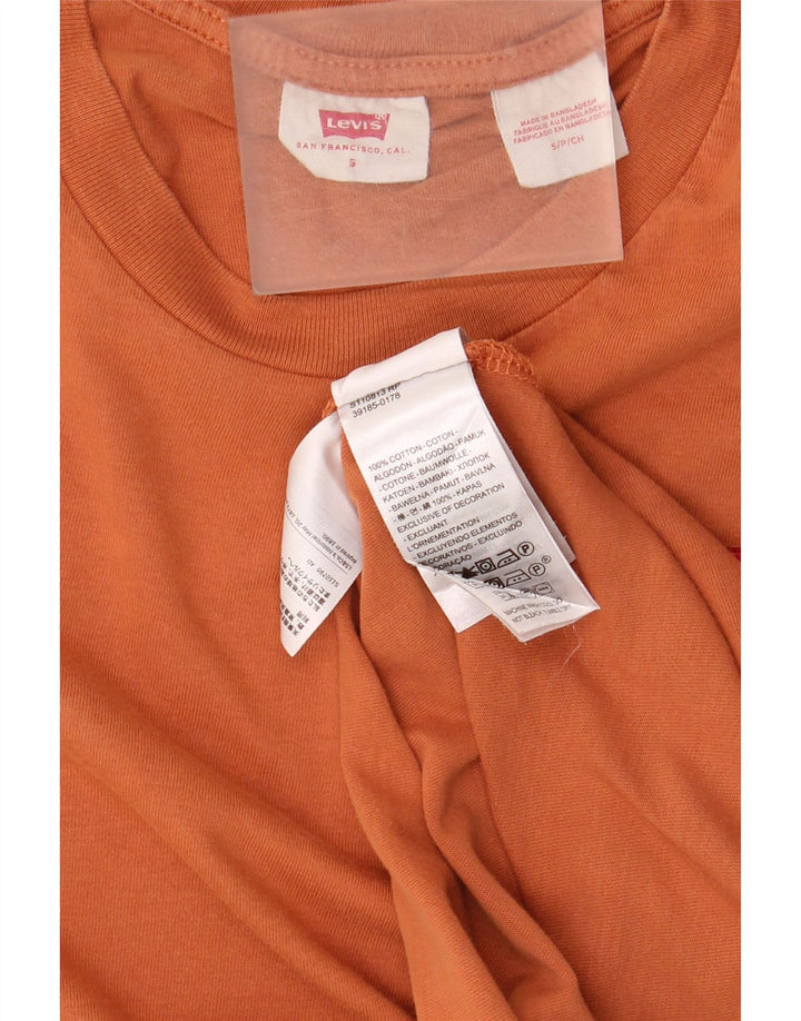 Levi's Hombre Camiseta Top Small Naranja Algodón
