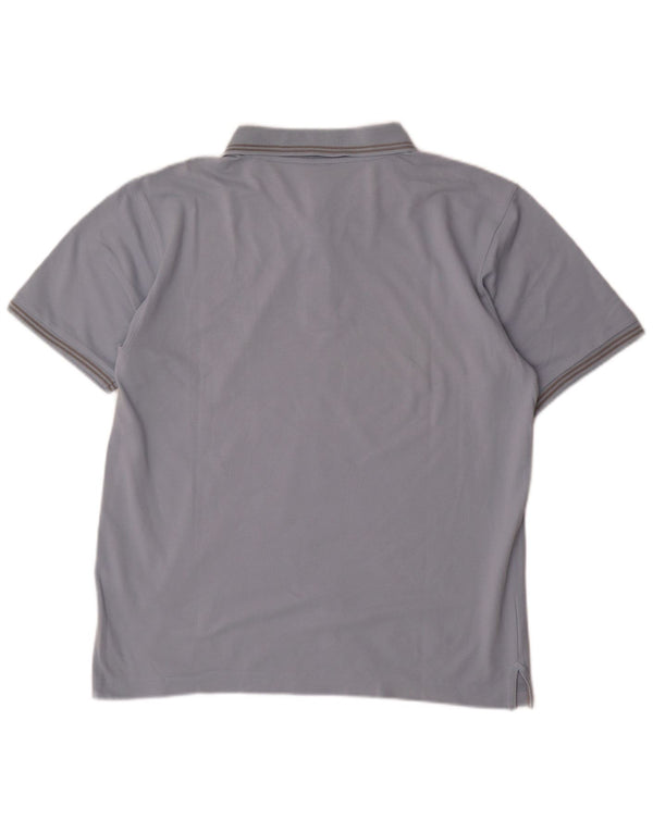 Champion Mens Polo Shirt Medium Blue Cotton