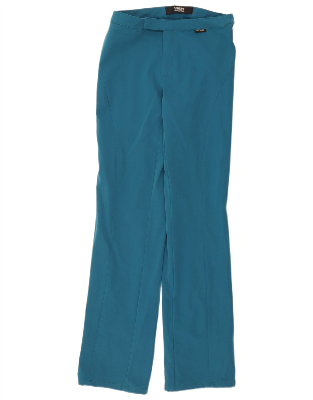 Versace Pantalón Casual Recto W30 L34 Poliamida Azul