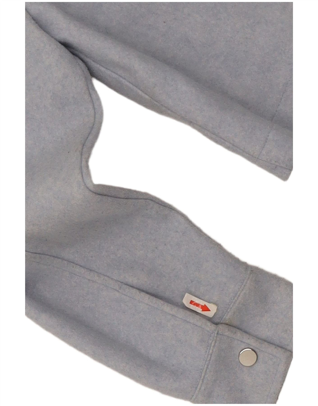 Zara Mujer Crop Bomber Jacket UK 46 Grande Poliéster Azul