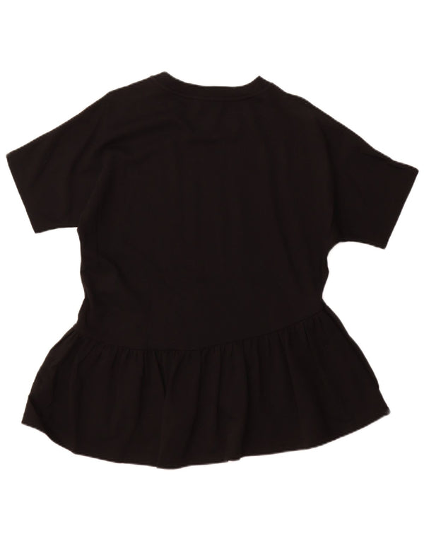 COS Blusa para mujer Top UK 10 Pequeño Algodón negro