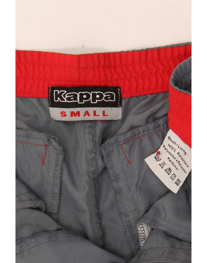 Kappa Pantalones Capri para Hombre Pequeños W29 L18 Poliéster Gris