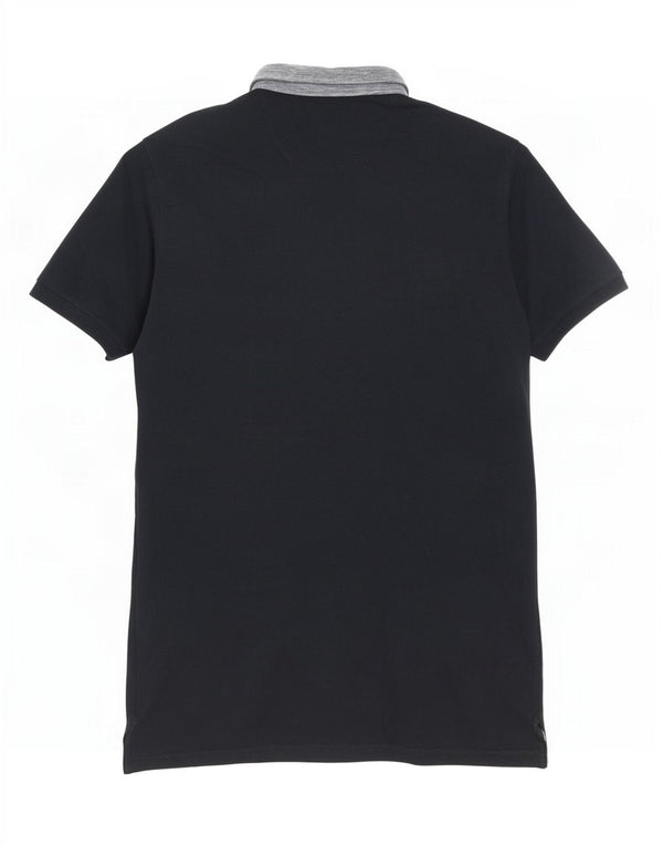 Massimo Dutti Polo Casual Fit Hombre XL Azul Marino Colorblock