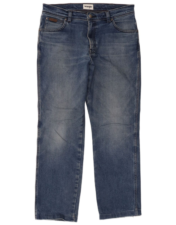 Wrangler Vaqueros Rectos Texas Para Hombre W34 L29 Algodón Azul
