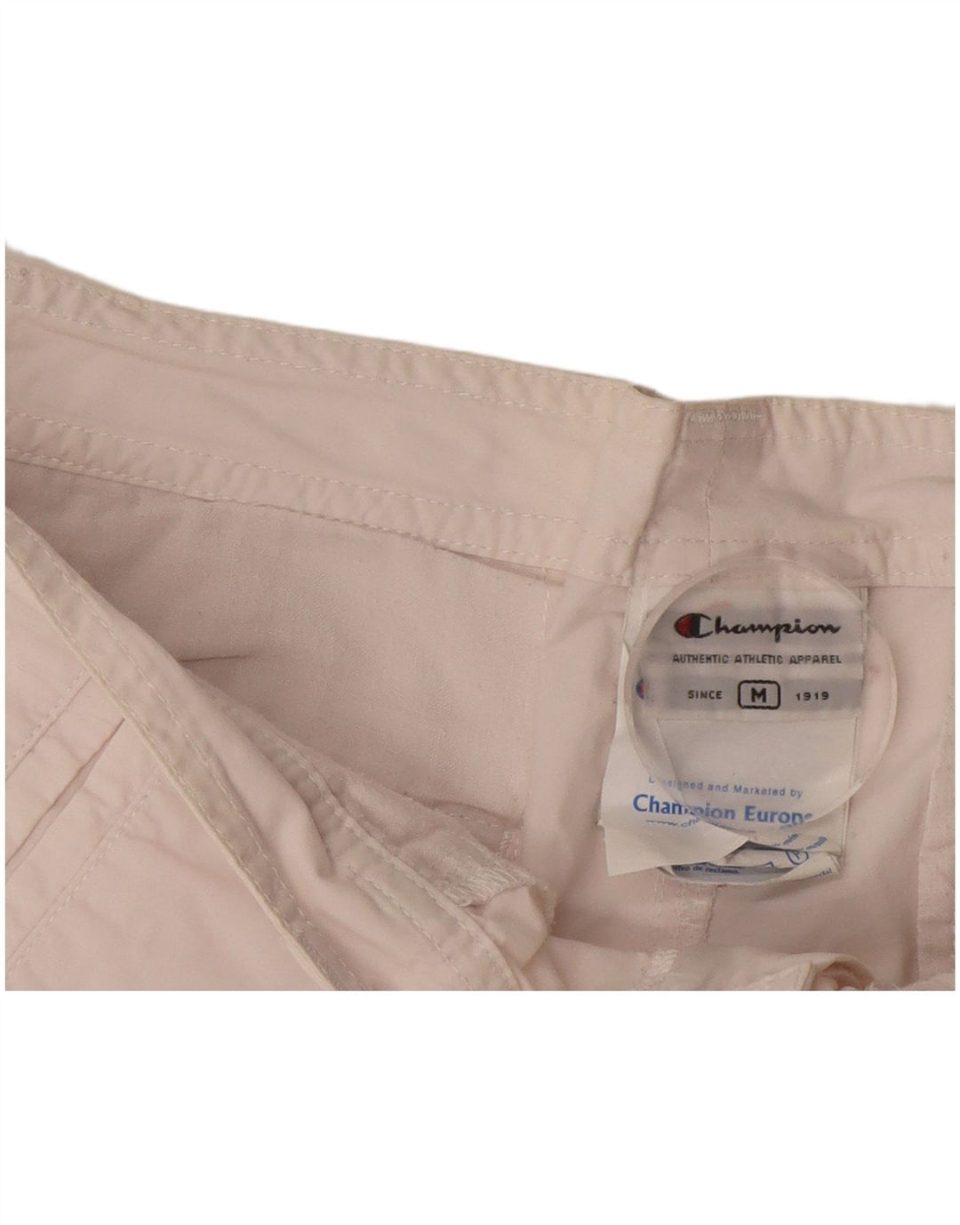 CHAMPION Pantalones cortos casuales para mujer medianos W30 de algodón blanco roto
