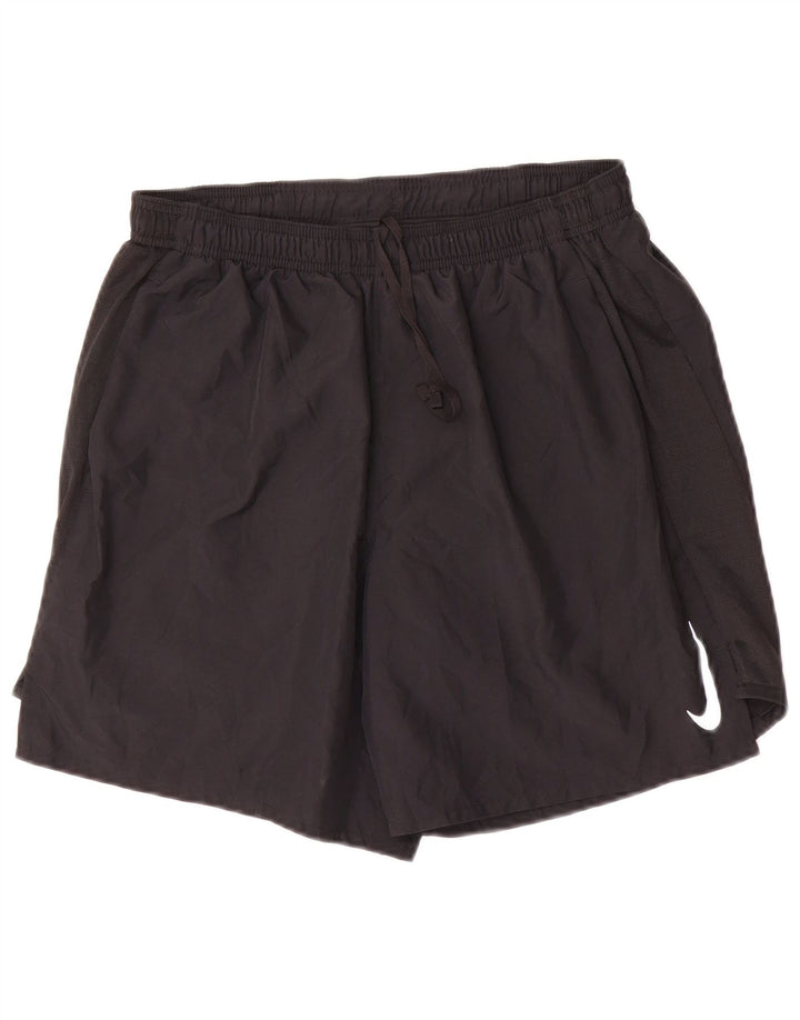Nike Pantalones cortos deportivos Dri Fit para hombre, talla mediana, negro