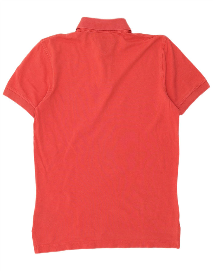 Tommy Hilfiger Polo para hombre pequeño de algodón rojo