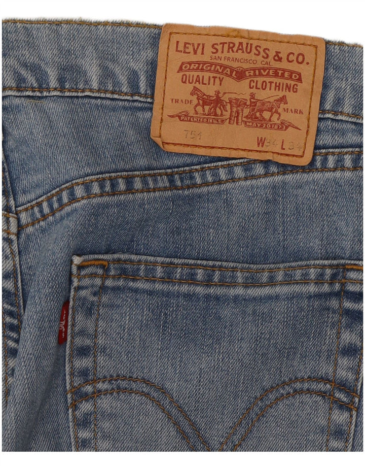 Levi's Jeans rectos 751 para hombre W34 L30 Algodón azul