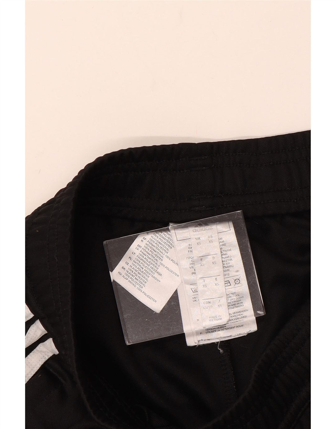 ADIDAS Pantalones de chándal para mujer UK 6 XS Negro Poliéster