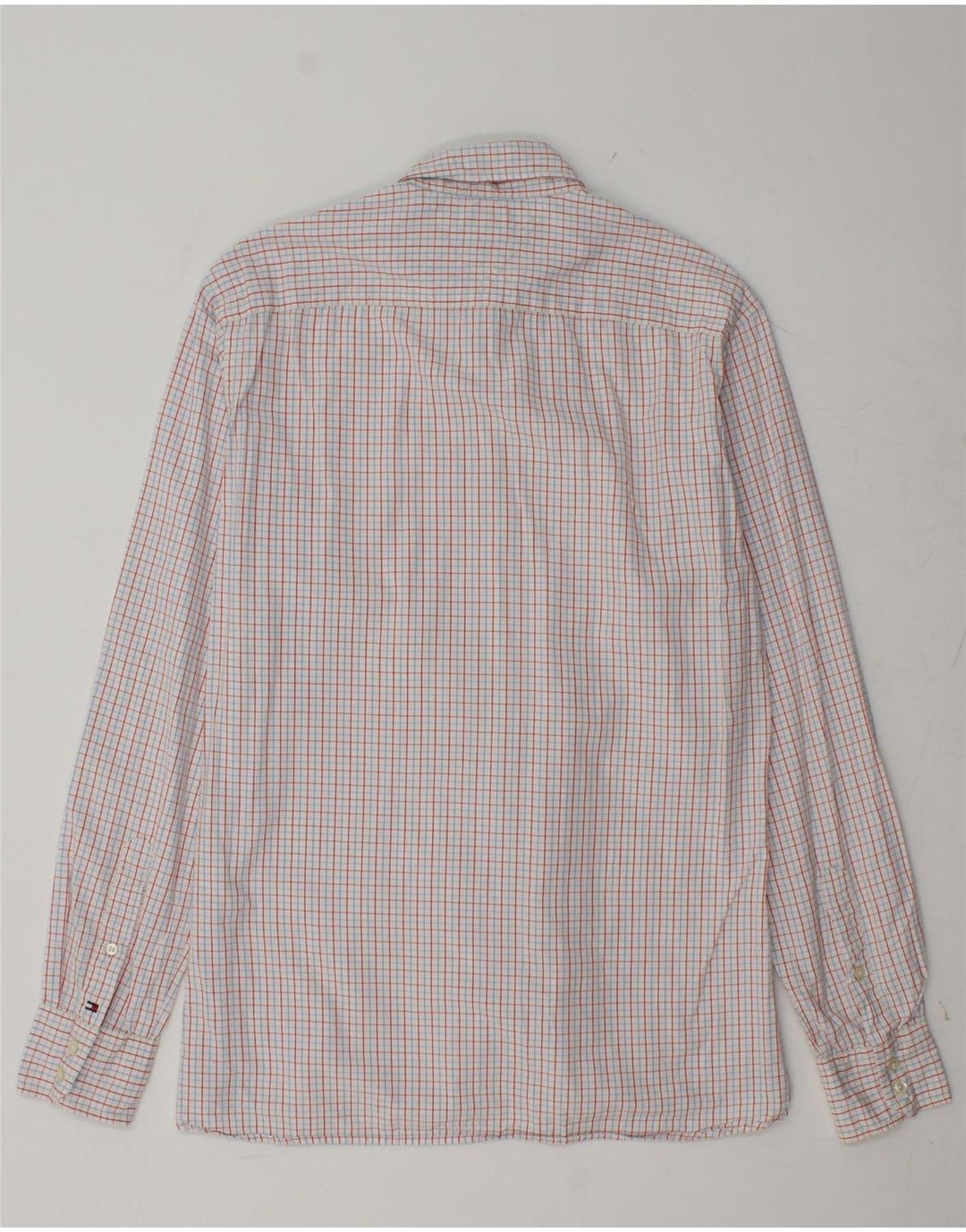 TOMMY HILFIGER Camisa de hombre Medium Red Check Cotton