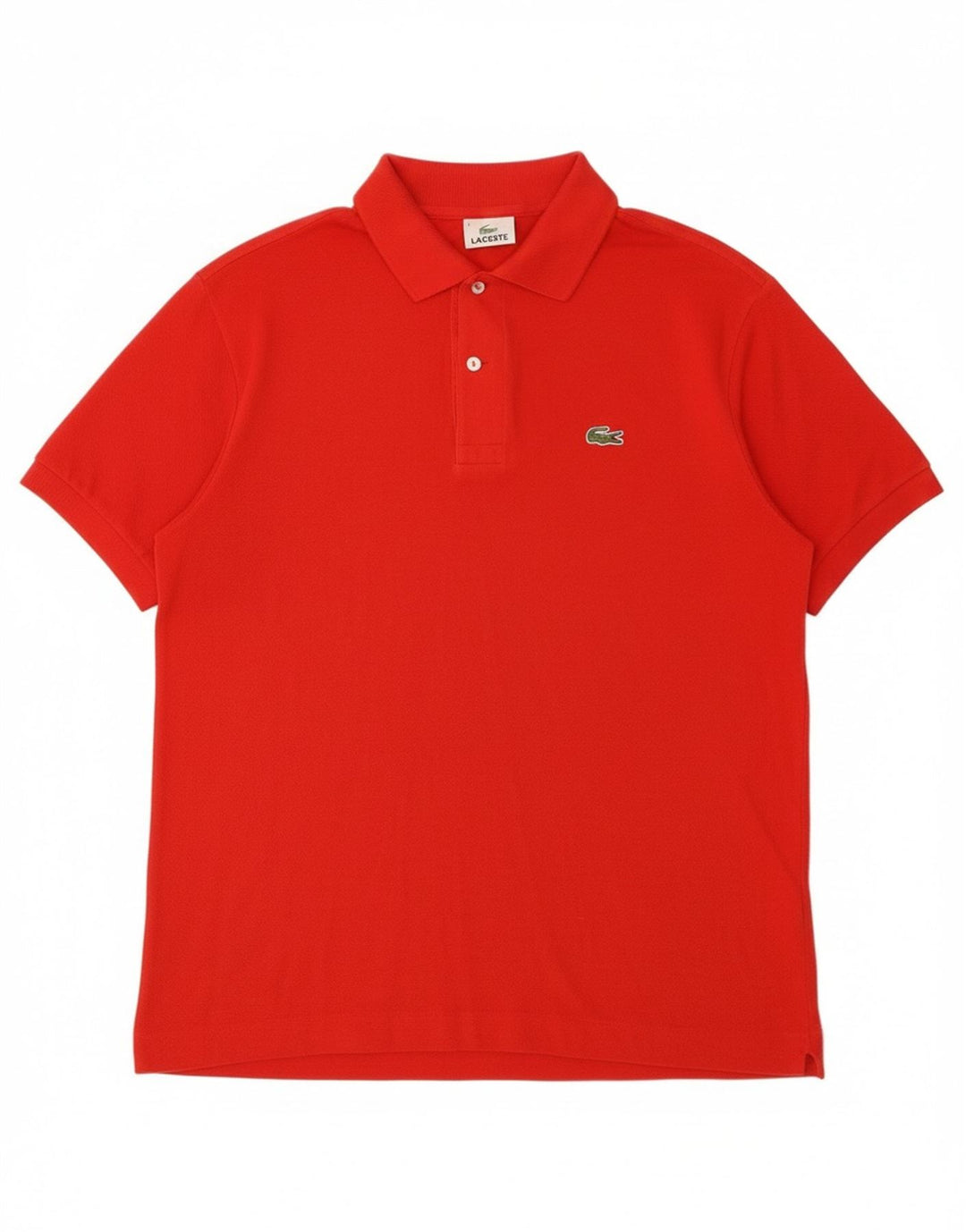 Polo Lacoste para hombre talla 4 mediano algodón rojo