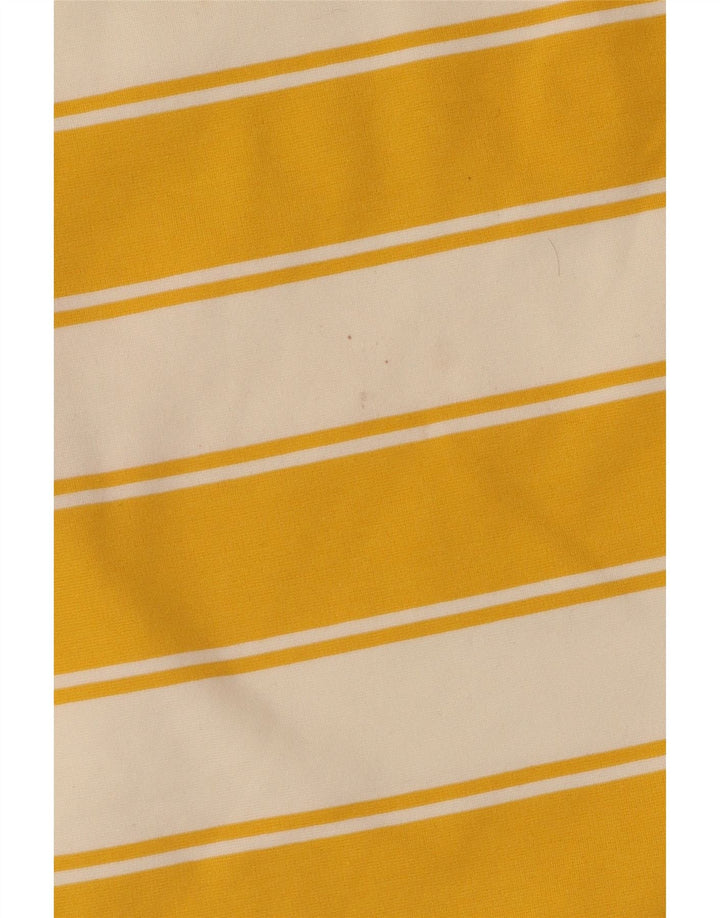 Marks & Spencer Top corto para mujer UK 44 Algodón a rayas amarillo grande