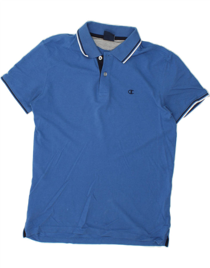 CHAMPION Mens Polo Shirt Small Blue Cotton Vintage Champion and Second-Hand Champion from Messina Hembry 