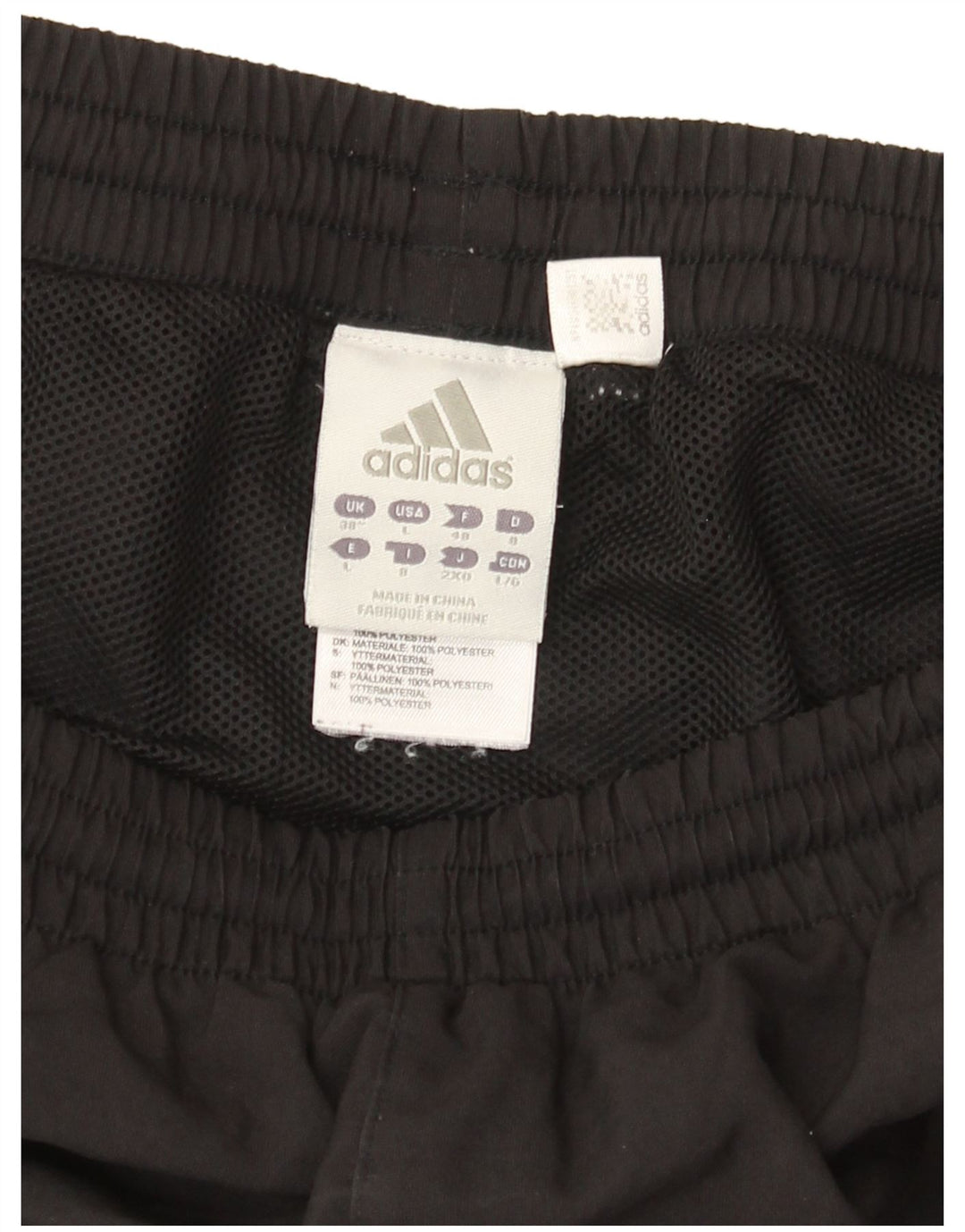 Adidas Pantalones cortos deportivos para hombre XL Negro Poliéster