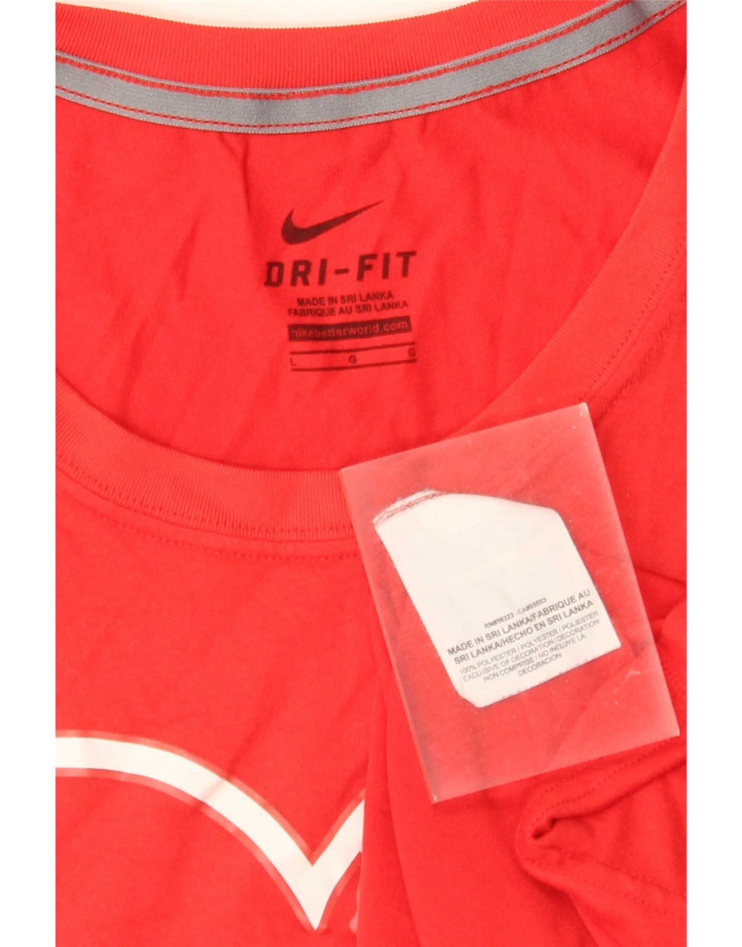 Nike Mudcats - Camiseta gráfica para mujer, talla 40, poliéster rojo grande