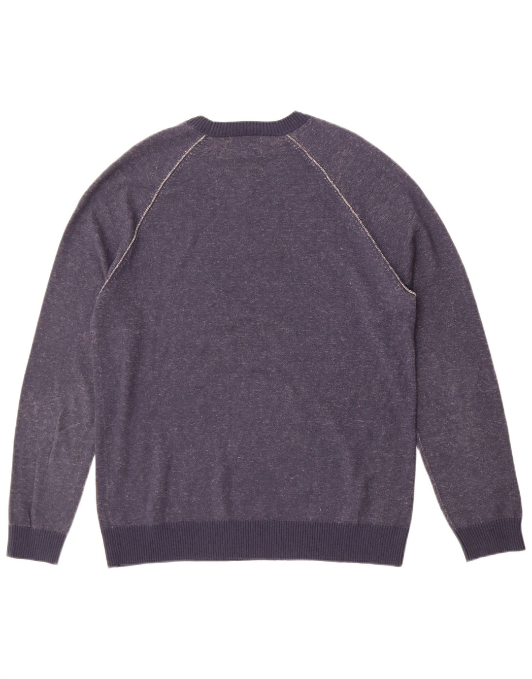 Jersey de cuello redondo para hombre de White Stuff, talla grande, de algodón azul marino