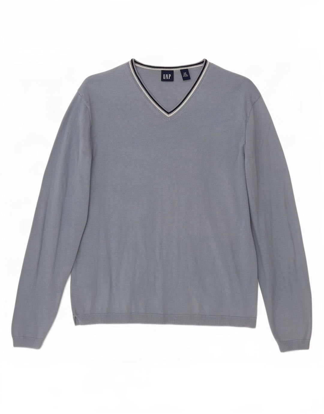 Gap Jersey con Cuello en V para Hombre XS Algodón Azul
