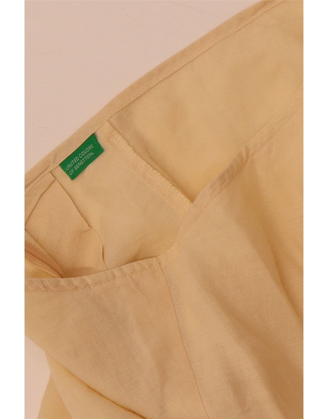 Benetton Falda Acampanada W28 Amarillo Medio