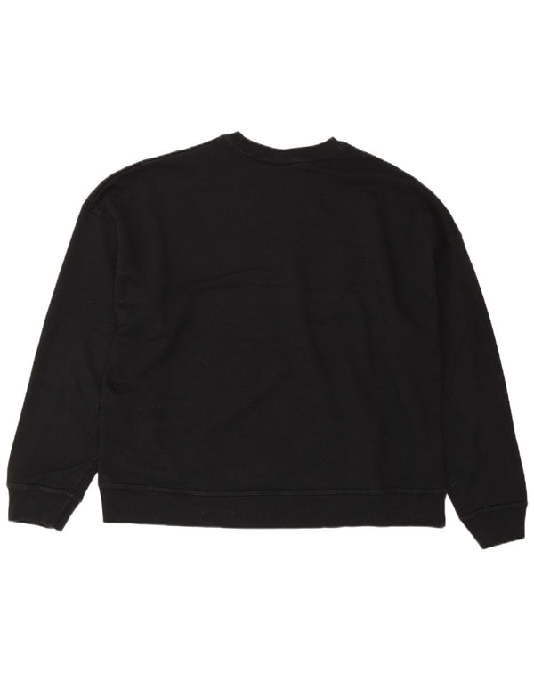 CHAMPION Sudadera extragrande con estampado gráfico para mujer UK 18 XL Negro