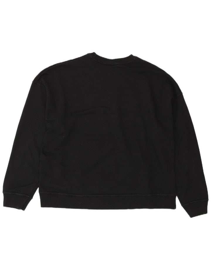 CHAMPION Sudadera extragrande con estampado gráfico para mujer UK 18 XL Negro