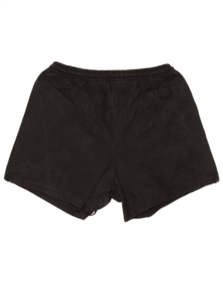 Asics Mens Graphic Sport Shorts Pequeño Poliéster Negro