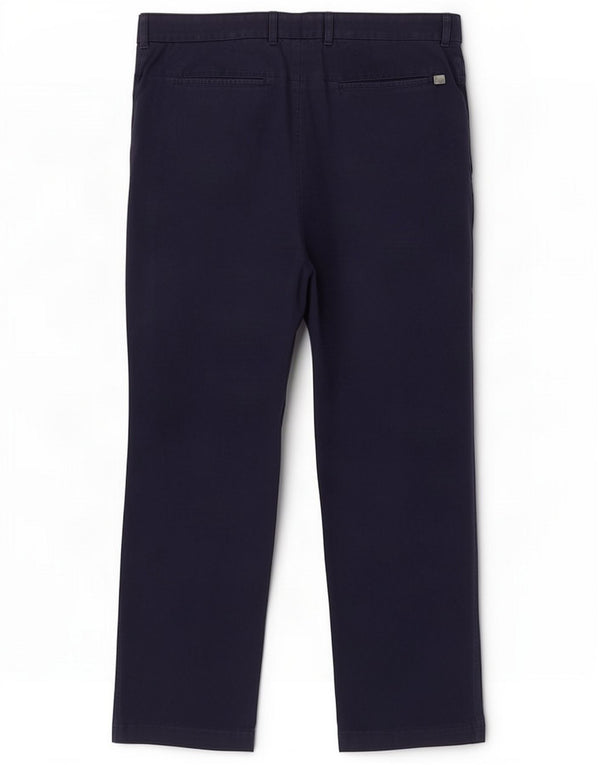 Fred Perry Pantalón chino recto para hombre W36 L30 Algodón azul marino