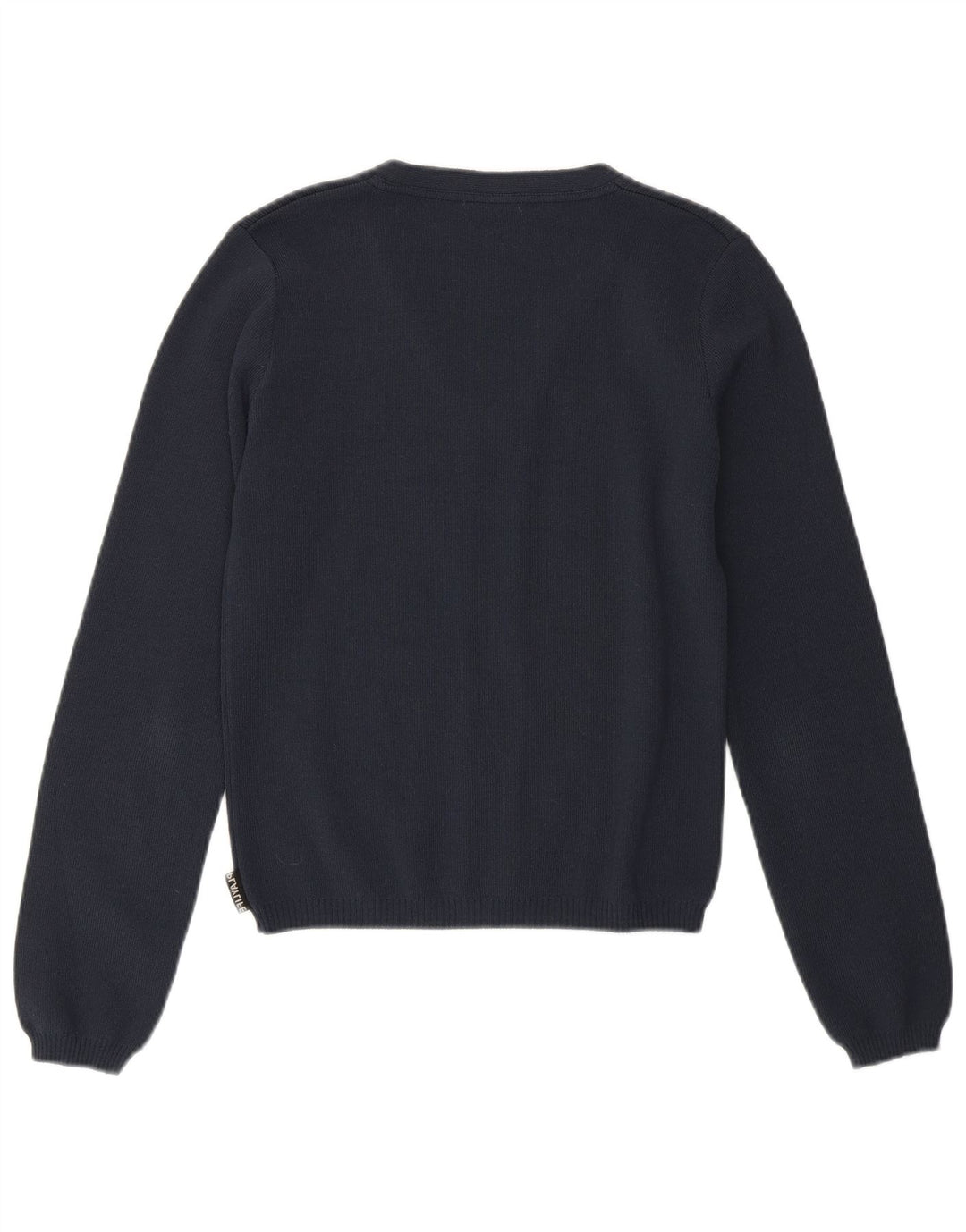 Playlife Suéter tipo cárdigan corto para mujer UK 40 Mediano Azul marino Poliamida