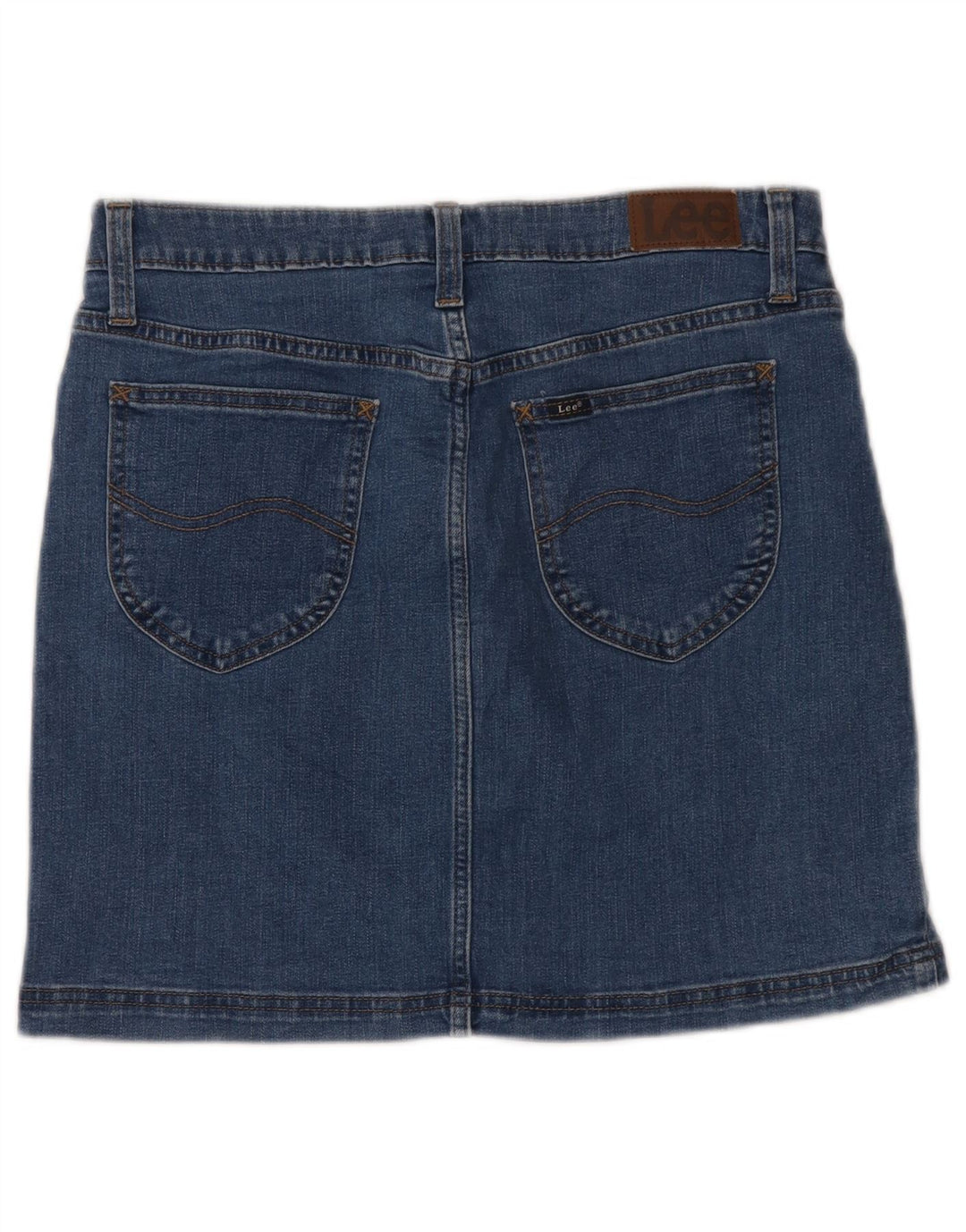 LEE Falda vaquera para mujer US 10 grande W32 algodón azul