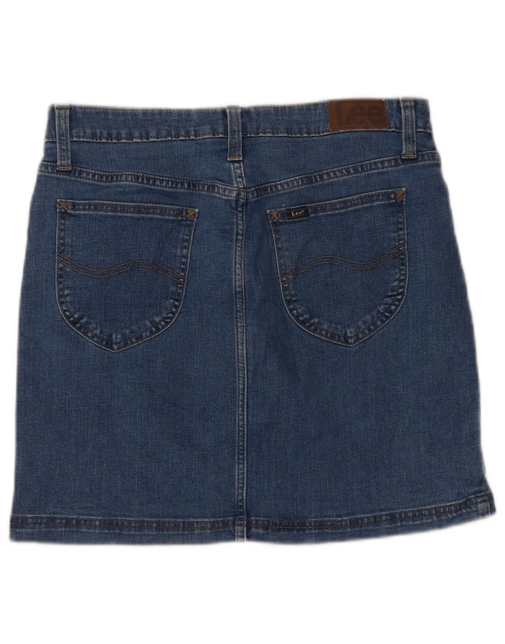 LEE Falda vaquera para mujer US 10 grande W32 algodón azul