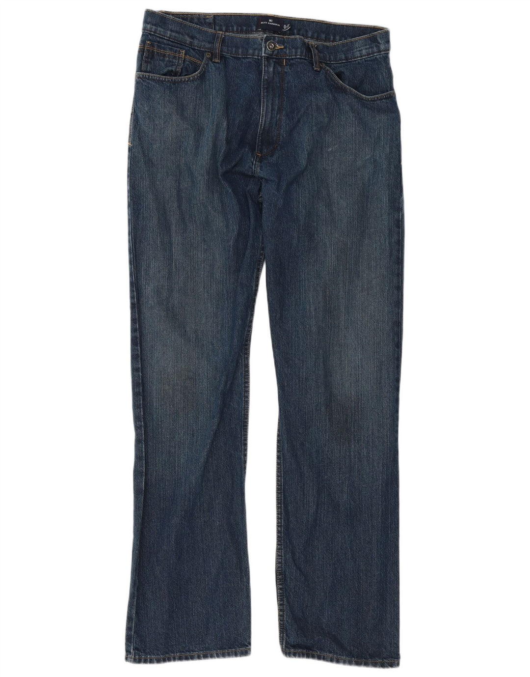 Marks & Spencer Vaqueros rectos azules Harbor para hombre W36 L33 Algodón azul