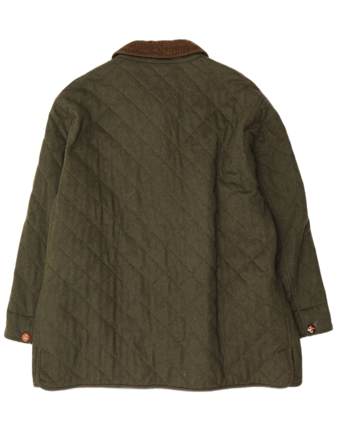 Porto Di Panama Chaqueta acolchada para hombre UK 44 2XL Lana verde