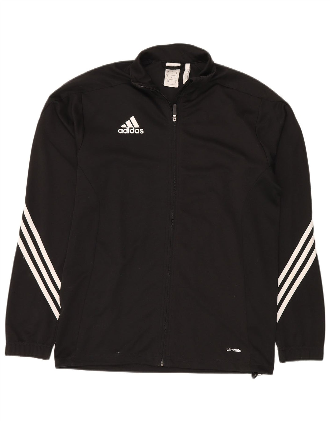 ADIDAS Mens Climalite Chándal Top Chaqueta Mediano Negro Poliéster