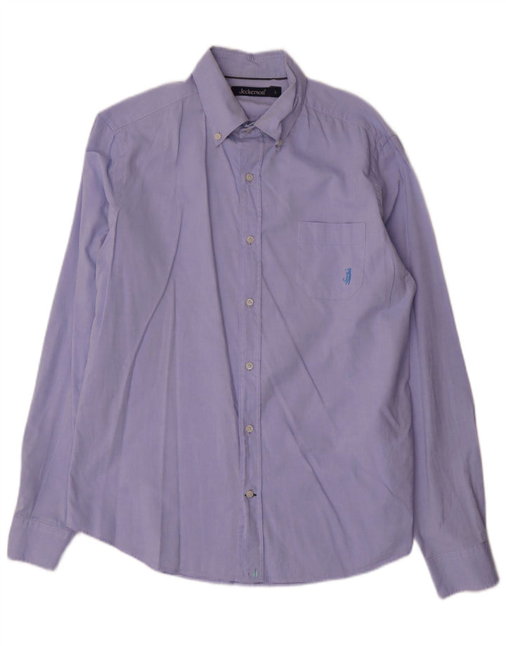 JECKERSON Camisa Hombre Grande Azul Algodón
