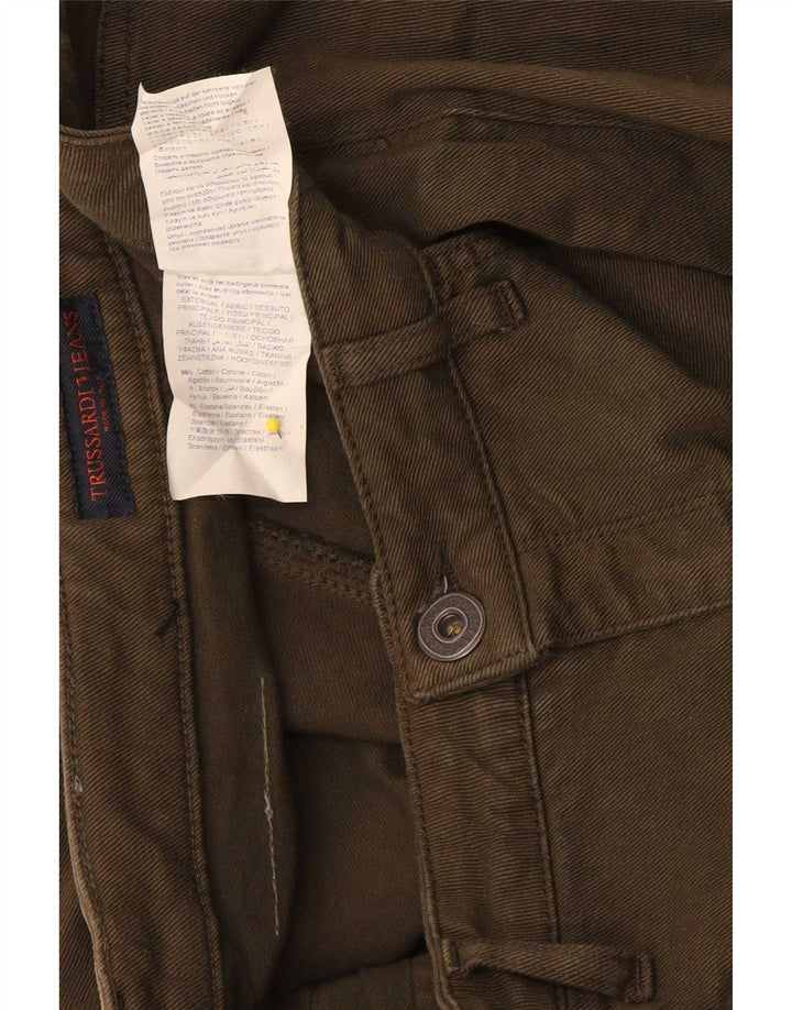 Vaqueros Bootcut Mujer Trussardi W31 L31 Algodón Caqui