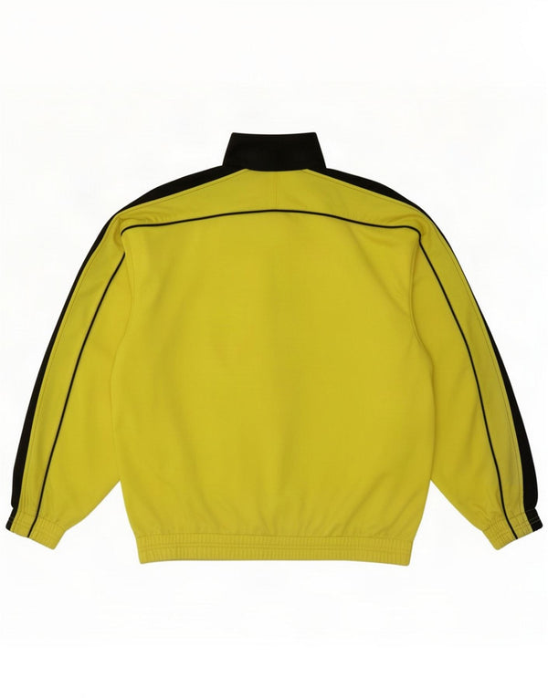 Diadora Chaqueta de chándal para hombre ES 36 Small Yellow Colourblock Poliéster