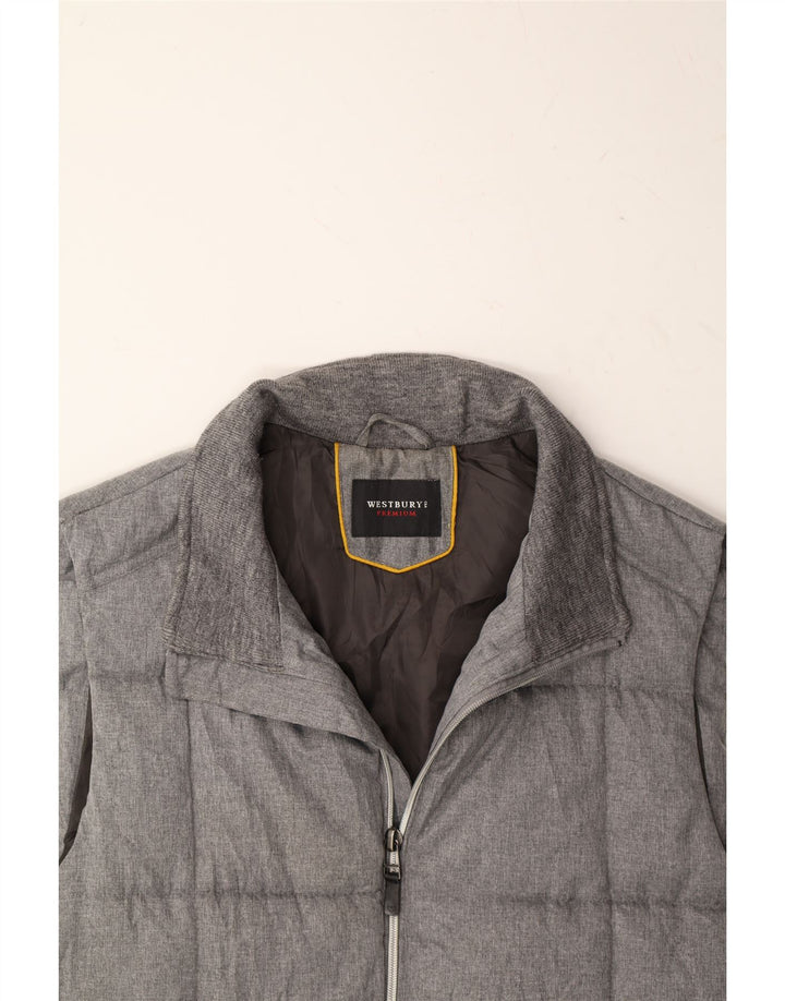 WESTBURY Mens Padded Gilet IT 42 XL Grey Vintage WESTBURY and Second-Hand WESTBURY from Messina Hembry 