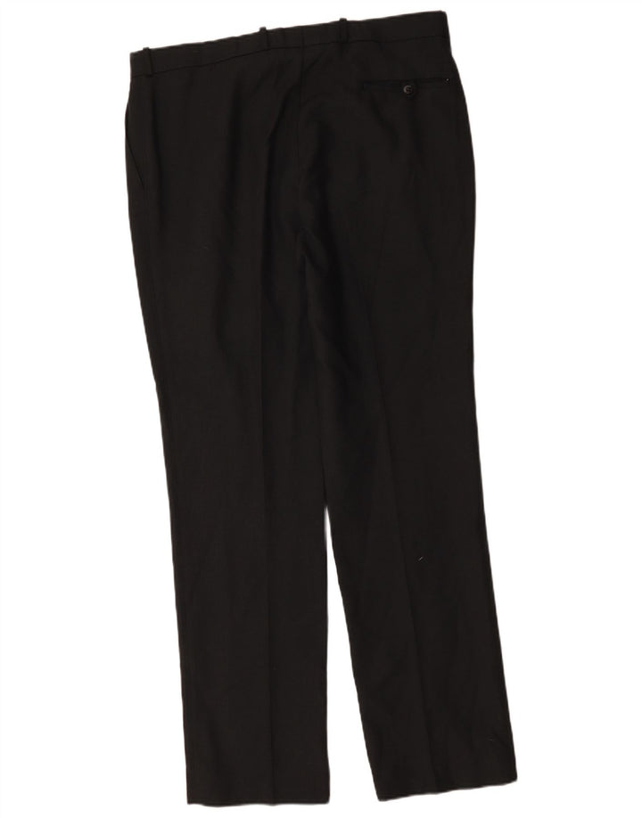 Farah Pantalón chino recto con pinzas para hombre W36 L32 Poliéster gris