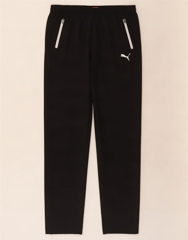 Puma Mujer Chándal Pantalones UK 40 Grande Poliéster Negro